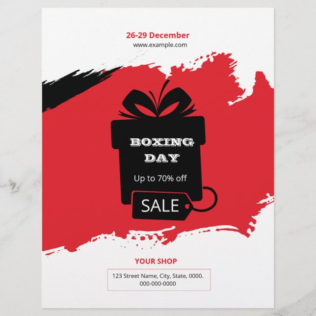 Boxing Day Sale Flyer (Front)