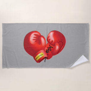 Boxing Design Beach Towel