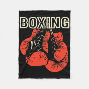 Boxing Design Boxing Gloves Martial Artist Fleece Blanket