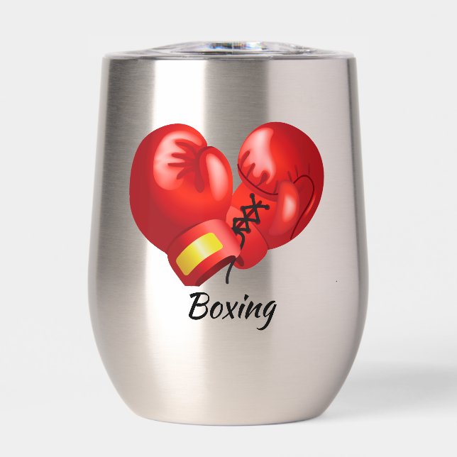Boxing Design Thermal Wine Tumbler (Front)
