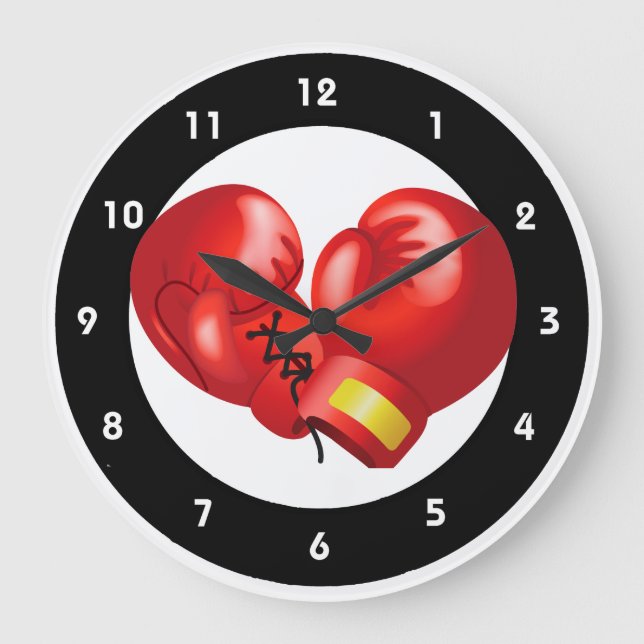 Boxing Design Wall Clock (Front)