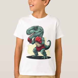 Boxing Dinosaur Boxer Dino Kickboxing T-rex Boxing T-Shirt