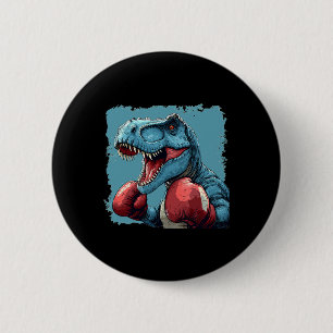 Boxing Dinosaur Costume For Sport Boxer Lovers  6 Cm Round Badge