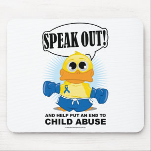 Boxing Duck Child Abuse Mouse Pad