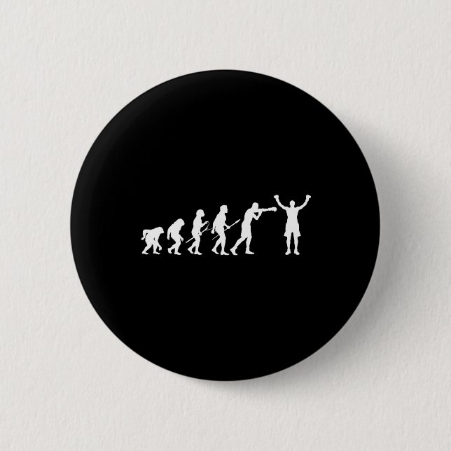 Boxing Evolution - Boxing Lover Boxer Kickboxing F 6 Cm Round Badge (Front)