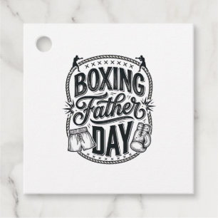 Boxing Father Day Vintage Engraving Shirt Design_1 Favour Tags