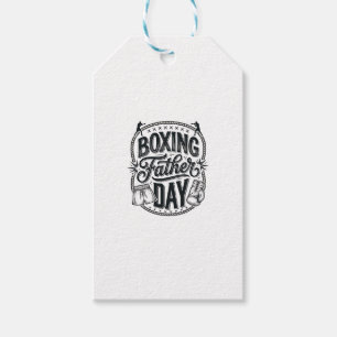 Boxing Father Day Vintage Engraving Shirt Design_1 Gift Tags