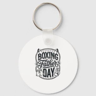 Boxing Father Day Vintage Engraving Shirt Design_1 Key Ring
