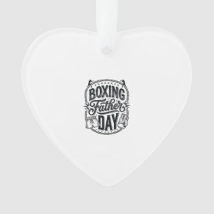Boxing Father Day Vintage Engraving Shirt Design_1 Ornament