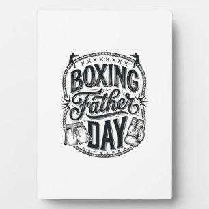 Boxing Father Day Vintage Engraving Shirt Design_1 Plaque
