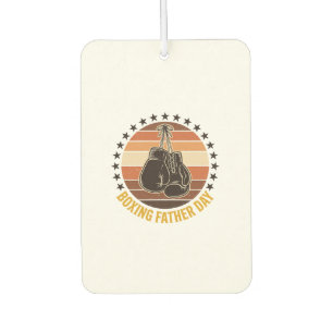 Boxing Father Day Vintage Gloves Shirt Design_1 Car Air Freshener
