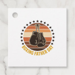 Boxing Father Day Vintage Gloves Shirt Design_1 Favour Tags