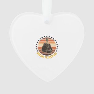 Boxing Father Day Vintage Gloves Shirt Design_1 Ornament