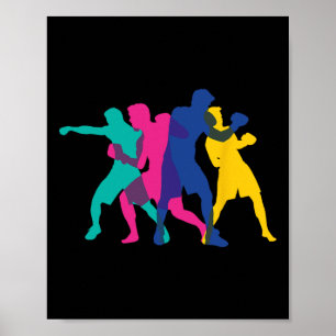 Boxing Fight Mma Kickboxing Fighter Boxer Knockout Poster