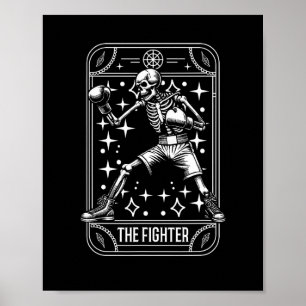 Boxing Fighter - Gloves Sparring Boxer Skeleton Ta Poster