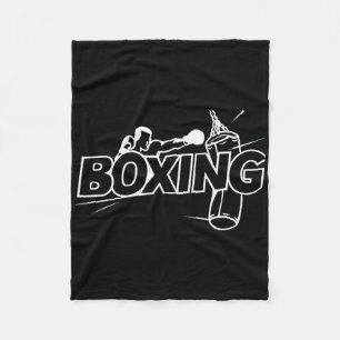 Boxing Fighters Boxing Kickboxing Boxing Lover Box Fleece Blanket