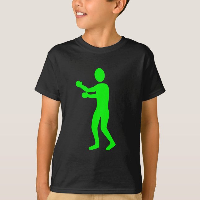 Boxing Figure - Green T-Shirt (Front)