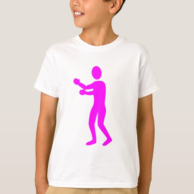 Boxing Figure - Magenta T-Shirt (Front)