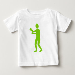 Boxing Figure - Martian Green Baby T-Shirt