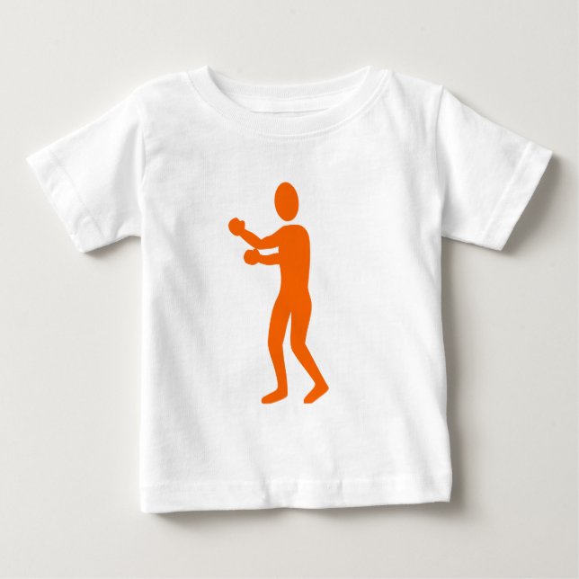 Boxing Figure - Orange Baby T-Shirt (Front)