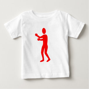 Boxing Figure - Red Baby T-Shirt
