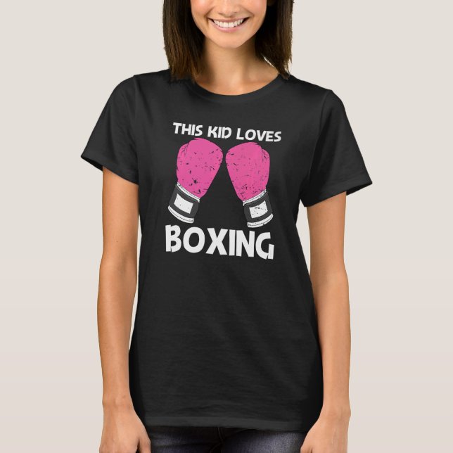 Boxing For Kids Boys Boxer Sparring Match T-Shirt (Front)