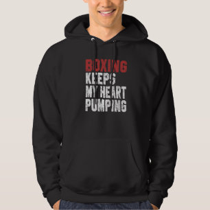 Boxing For Men Women Boxing Keeps My Heart Pump Hoodie