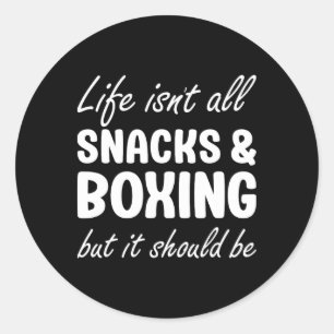Boxing For Women Or Men Boxing Lover Classic Round Sticker
