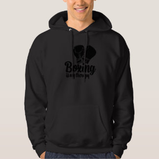 Boxing Game Is My Therapy Women Boxing Sports Lov Hoodie