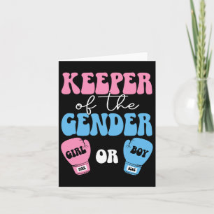 Boxing Gender Reveal Idea Party Keeper Of The Gend Card