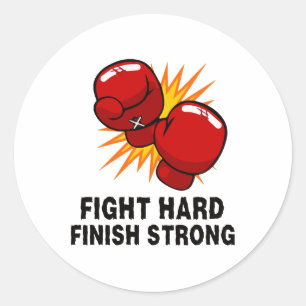 Boxing-gift  classic round sticker
