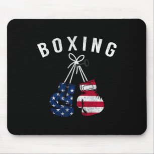Boxing Gifts For Him Dad Men Box Gloves American F Mouse Pad