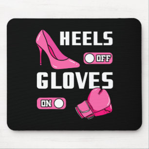 Boxing Girl Boxer Female Coach Combat Sport Traine Mouse Pad
