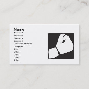 Boxing Glove Business Card