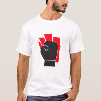 Boxing Glove Silhouette With Powerful Rays