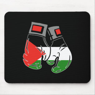 Boxing Glove With The Flag Of Palestine  Mouse Pad