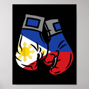 Boxing Glove With The Flag Of Philippines  Poster