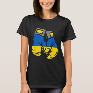 Boxing Glove With The Flag Of Ukraine  T-Shirt