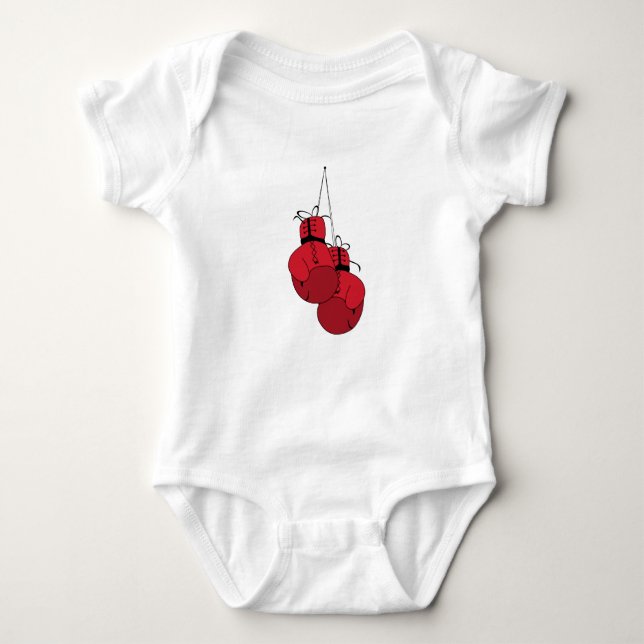 Boxing Gloves Baby Bodysuit (Front)