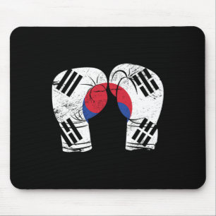 Boxing Gloves Boxer Korean Flag South Korea Mouse Pad