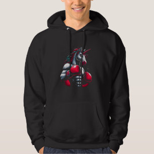 Boxing Gloves Boxer Unicorn Fighter Boxers Hoodie