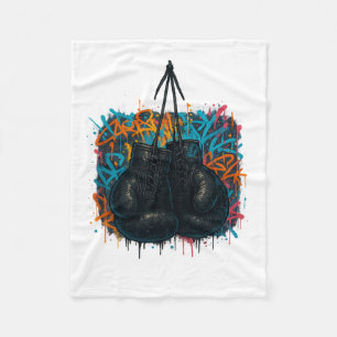 Boxing Gloves Boxing Sports Athletics Fleece Blanket