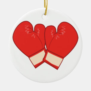 Boxing Gloves Ceramic Tree Decoration