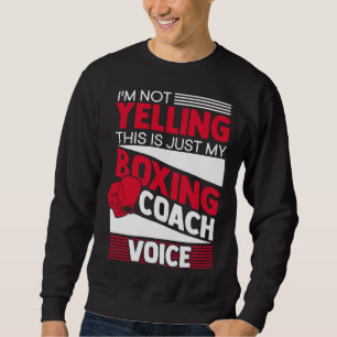 Boxing Gloves Coach Kickboxing MMA Workout Boxing  Sweatshirt
