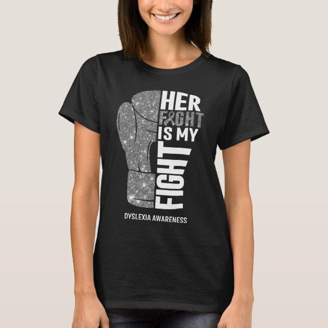 Boxing Gloves Dyslexia Warrior T-Shirt (Front)