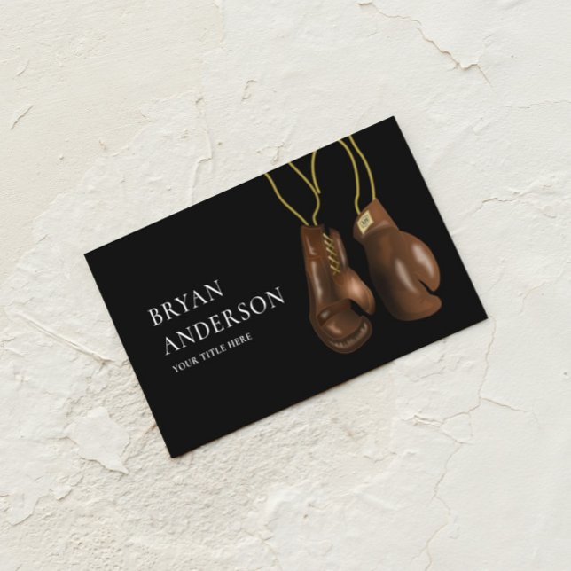 Boxing Gloves Hanging Business Card (Creator Uploaded)
