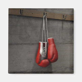 Boxing Gloves Hanging In Change Room Magnet