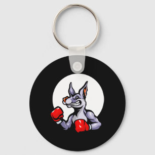 Boxing Gloves Kangaroo Kickboxing Fight Sport Mma  Key Ring