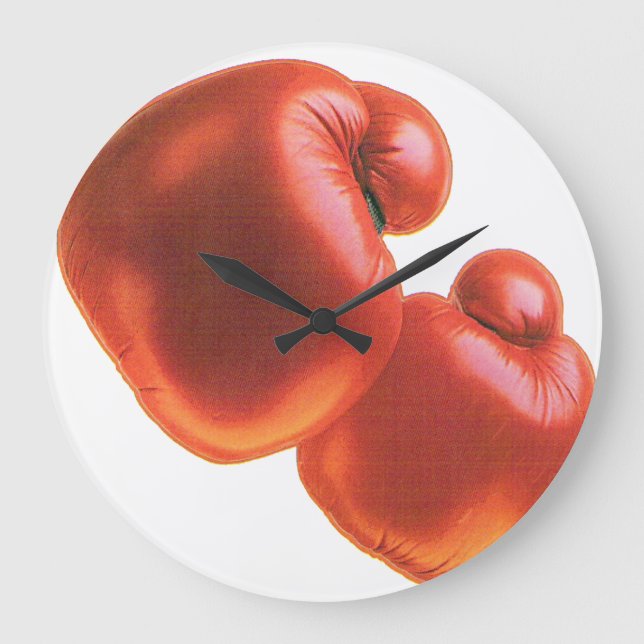 Boxing Gloves Large Clock (Front)