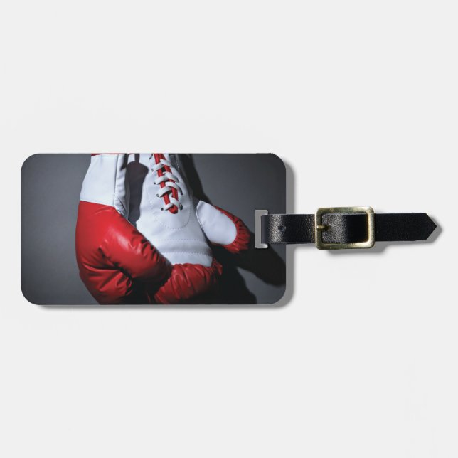 Boxing gloves  luggage tag (Front Horizontal)